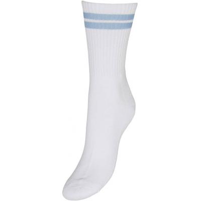 Blue Double Striped Snow White Socks